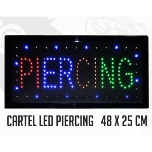 Cartel led Piercing - Imagen 1